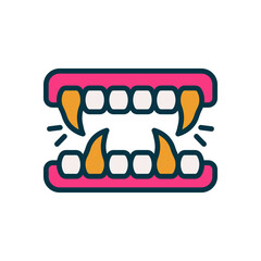 fangs icon for your website, mobile, presentation, and logo design.