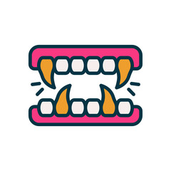 fangs icon for your website, mobile, presentation, and logo design.