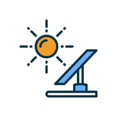 solar panel icon for your website, mobile, presentation, and logo design.