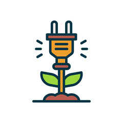 Obraz premium eco energy icon for your website, mobile, presentation, and logo design.