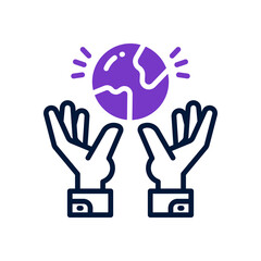 save earth icon for your website, mobile, presentation, and logo design.