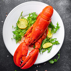 lobster fresh seafood expensive food product meal food snack on the table copy space food background rustic top view