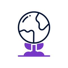 planet earth icon for your website, mobile, presentation, and logo design.