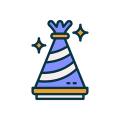party hat icon for your website, mobile, presentation, and logo design.