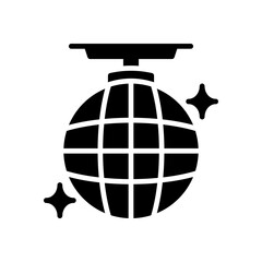 disco ball icon for your website, mobile, presentation, and logo design.