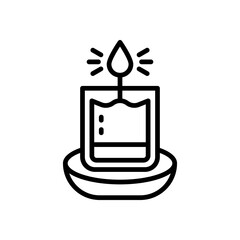 candle icon for your website, mobile, presentation, and logo design.