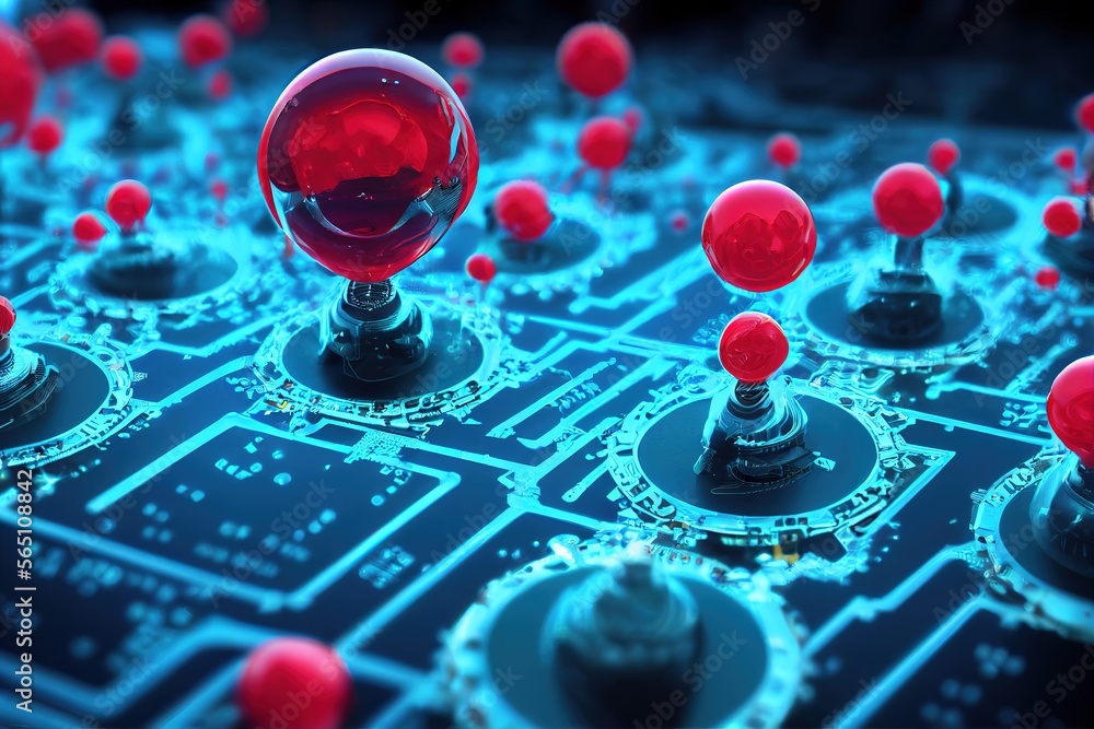 Poster conceptual background of abstract technology.