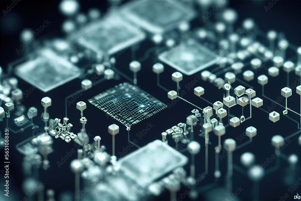 Aufkleber conceptual background of abstract technology.