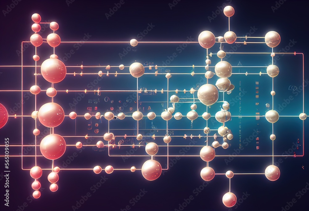 Aufkleber conceptual background of abstract technology.