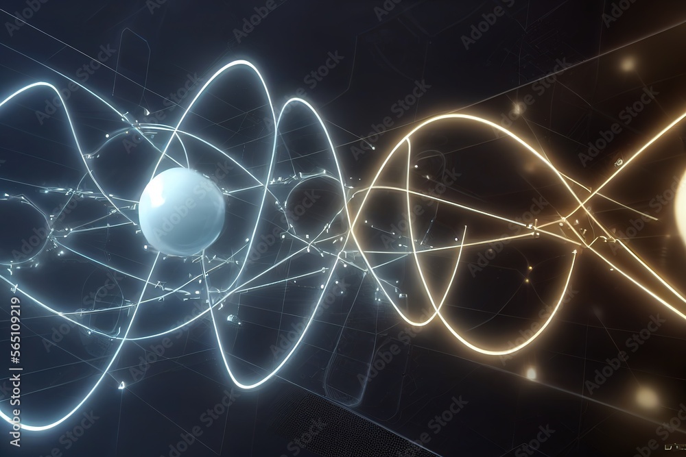 Poster conceptual background of abstract technology.