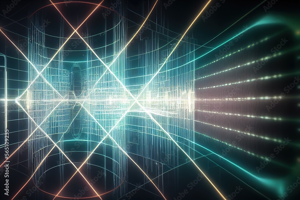Poster conceptual background of abstract technology.