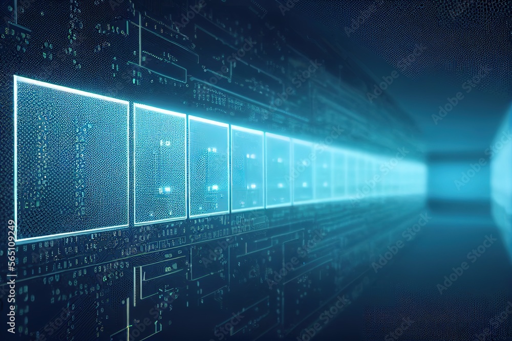 Poster conceptual background of abstract technology.