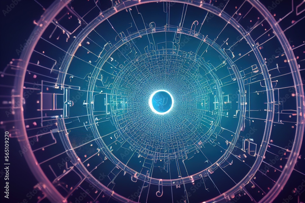 Poster conceptual background of abstract technology.