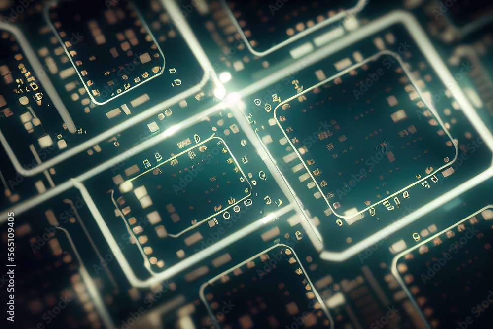Poster conceptual background of abstract technology.