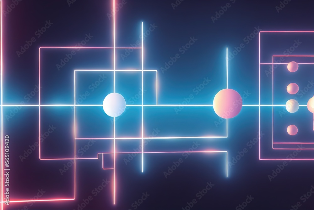 Aufkleber conceptual background of abstract technology.