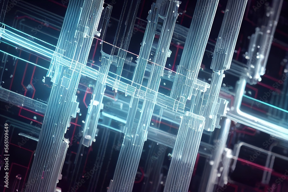 Poster conceptual background of abstract technology.