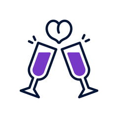 champagne icon for your website, mobile, presentation, and logo design.