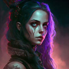 portrait of a woman with makeup