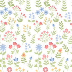 floral endless background seamless pattern