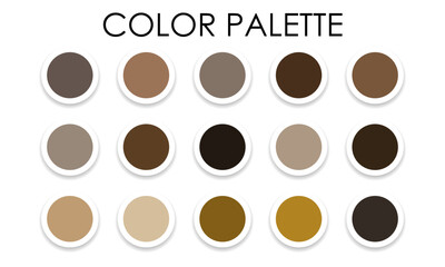 Universal color swatches. Color palette. Vector illustration