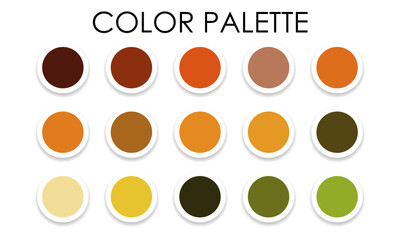 Universal color swatches. Color palette. Vector illustration