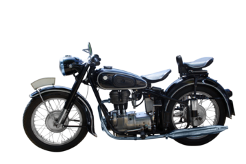 oldtimer motorcycle transparent
