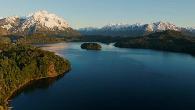 The View Of Nahuel Huapi Lake And Tronador Mountain