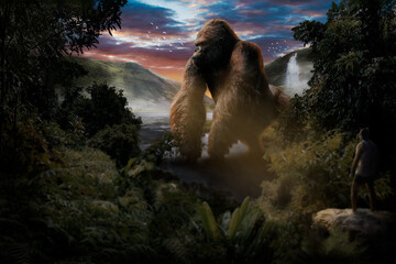 Fototapeta na wymiar Discovering Kong
