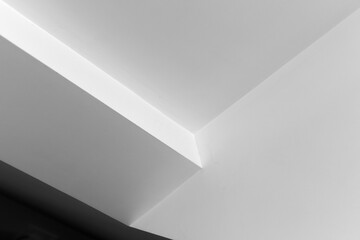 Abstract white minimalist architecture photo background
