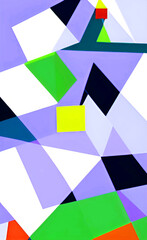 Colorful geometric background, wallpaper