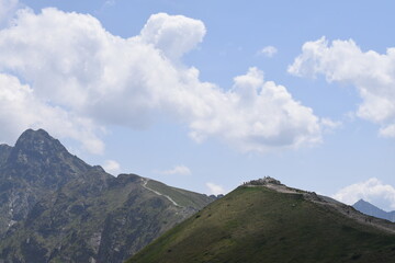 mountains and clouds