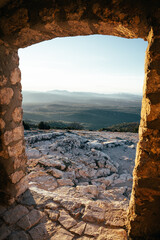 view from the top of the cliff