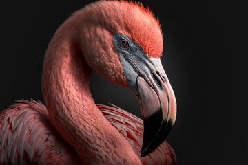 A Flamingo close up
