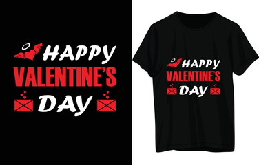 Fototapeta premium HAPPY VALENTINES DAY t shirt design