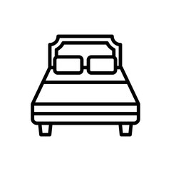 bed icon vector design template in white background