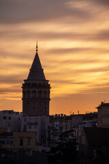 Naklejka premium Galata Tower, Istanbul, Turkey
