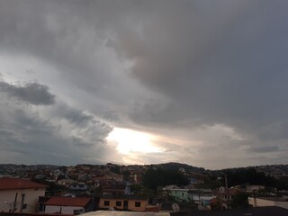 storm over the city