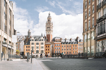 View on the Grand Place of Lille Flanders France Generalle de Gaulle