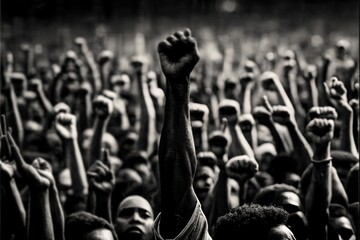 Black history month black people power illustration generative ai - obrazy, fototapety, plakaty