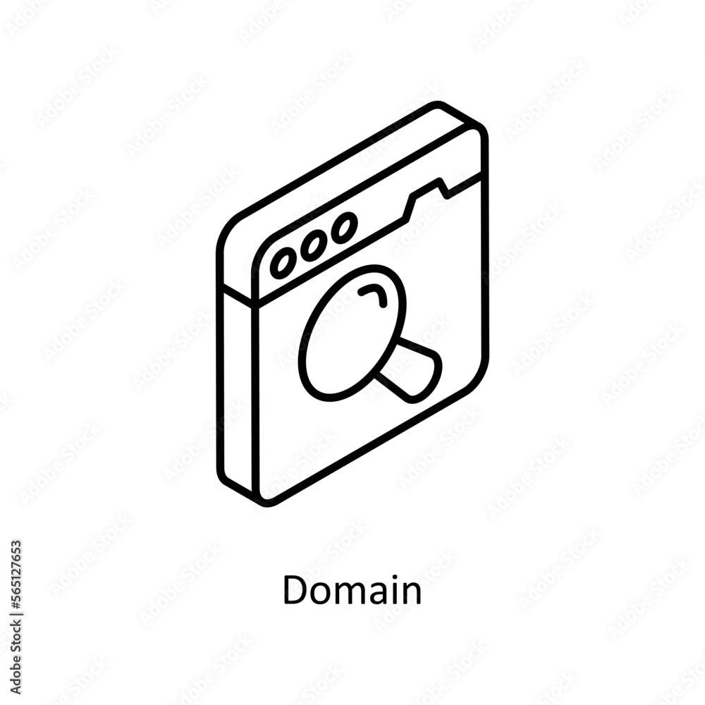 Poster domain vector isometric outline icon for your digital or print projects.