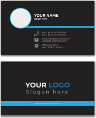 business card template Modern presentation card Business card. Vector business card template. Visiting card for business and personal use. Vector illustration design.