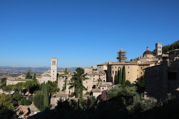 Historical old town of Assisi, Umbria Italy
