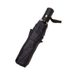 Black Foldable Umbrella Isolated on transparent Background
