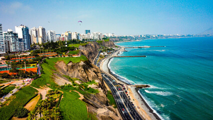 Fototapeta premium aerial view of beach