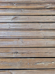 Obraz premium Full frame of horizontal sheets of old wood. Abstract background for design and text. Natural glued spruce board. Detail of the structure of spruce. Texture unpainted pine boards.
