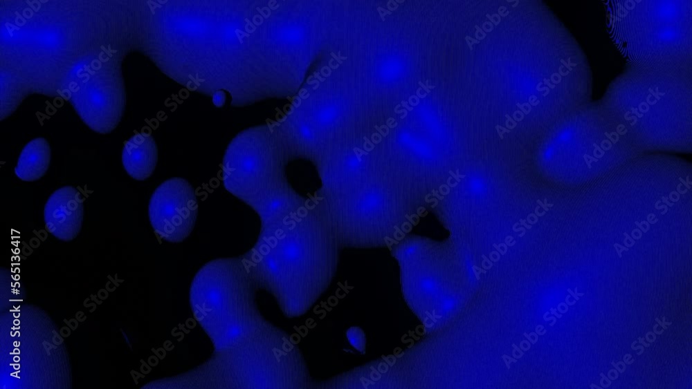 Poster animation with moving liquid droplets. design. liquid with rounded droplets moving in waves. moving 