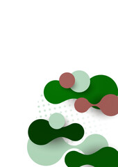 Abstract overlay shapes. Wavy shapes, flowing elements, flow lines. Trendy futuristic design for banner, flyer, poster, logo. Vector