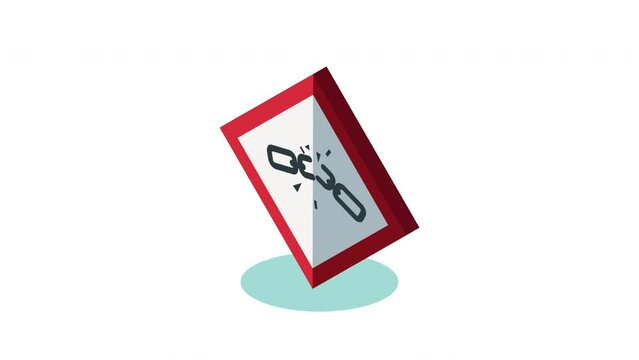 button key with chain broken