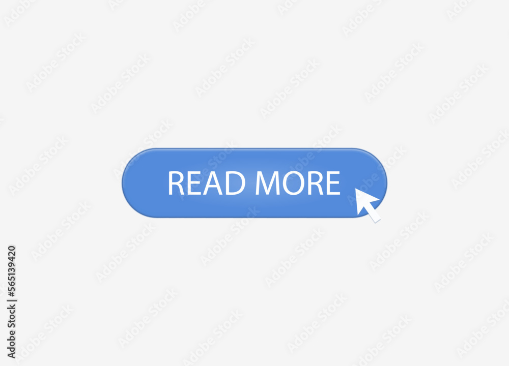 Poster read more button isolated on white background. trendy read more icon for web site, icon template and