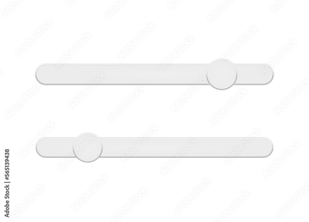 Leinwandbilder scrollbar element button. interaction technique or widget for scrolling content on webpage, desktop 